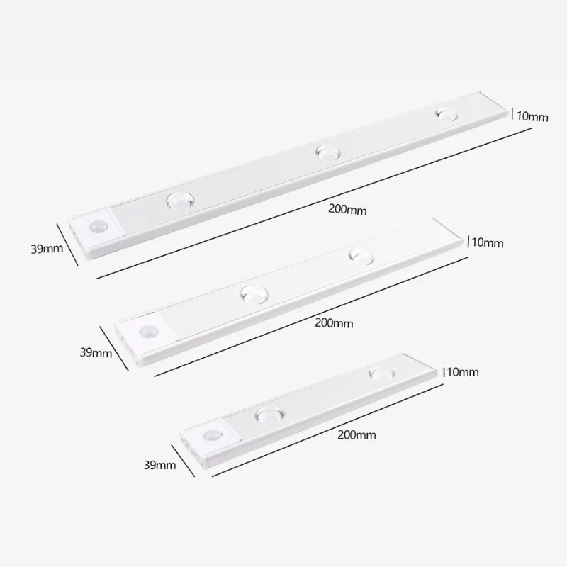 Luminária Led Magnética Com Sensor De Movimento